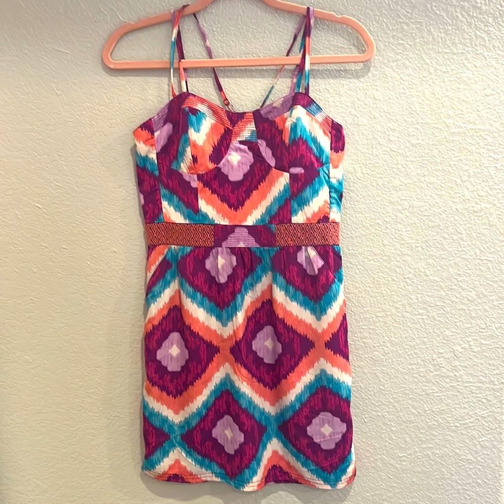 beachy multicolor dress
